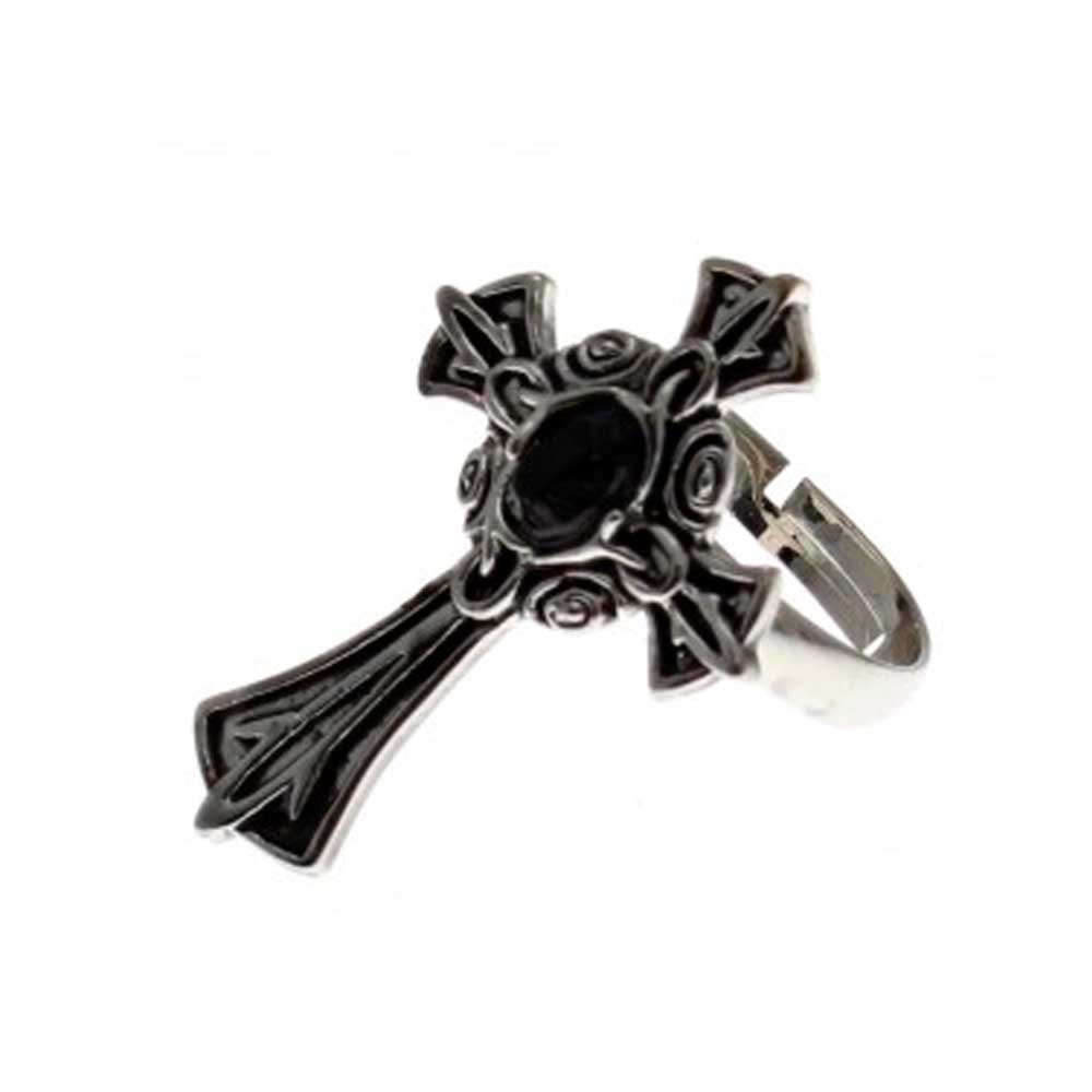 Zac's Alter Ego - Celctic Cross Ring - Zilverkleurig